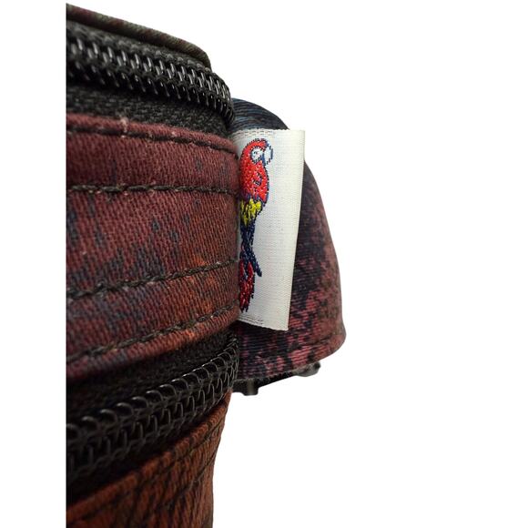 90's Unisex PARROT CANVAS COMPANY USA gold abstract fanny pack - Picture 3 of 6